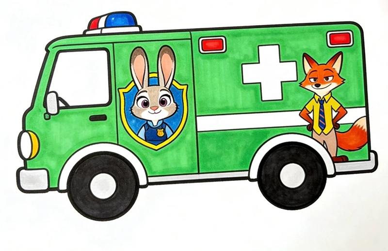 vẽ ô tô mơ ước đơn giản đẹp 26