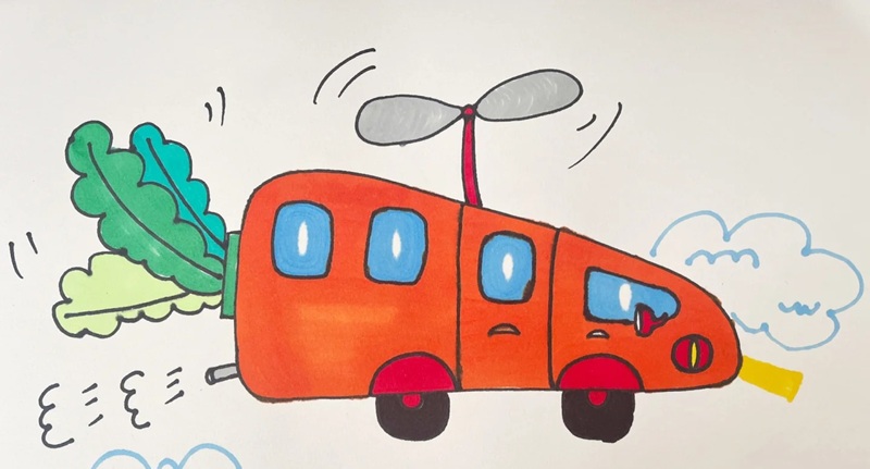 vẽ ô tô mơ ước đơn giản đẹp 28