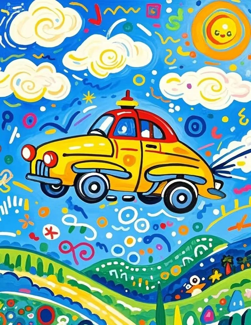 vẽ ô tô mơ ước đơn giản đẹp 29