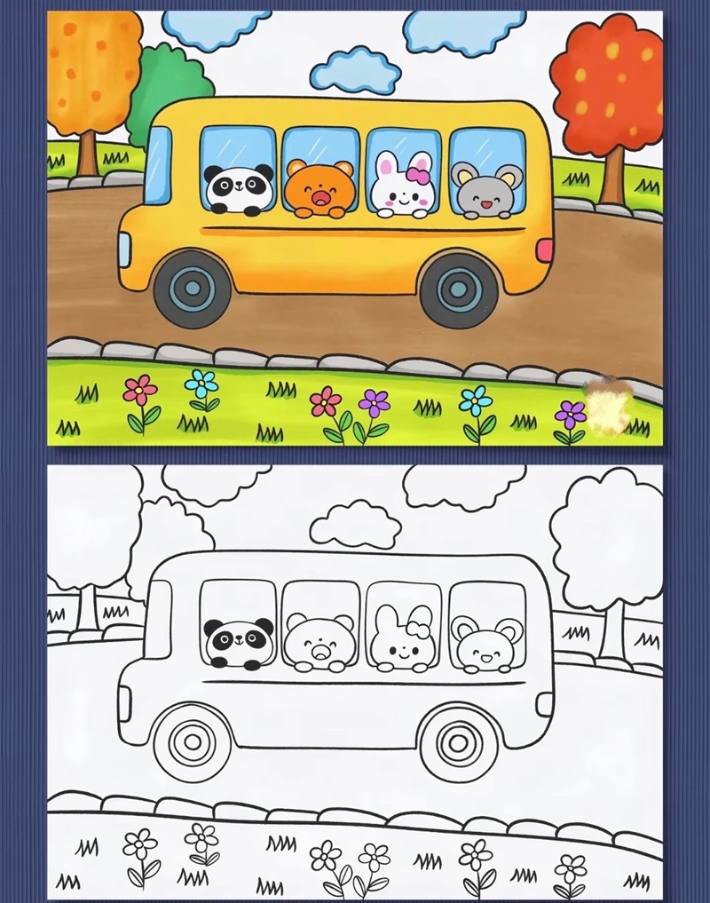 vẽ ô tô mơ ước đơn giản đẹp 30