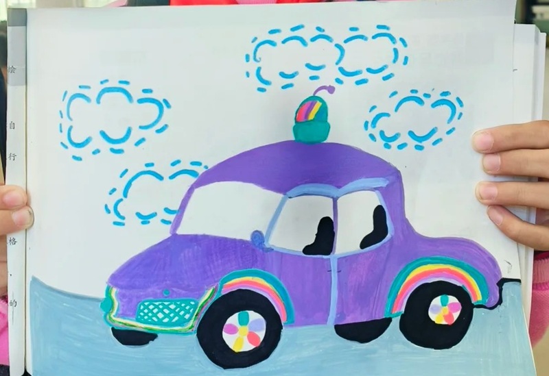 vẽ ô tô mơ ước đơn giản đẹp 35