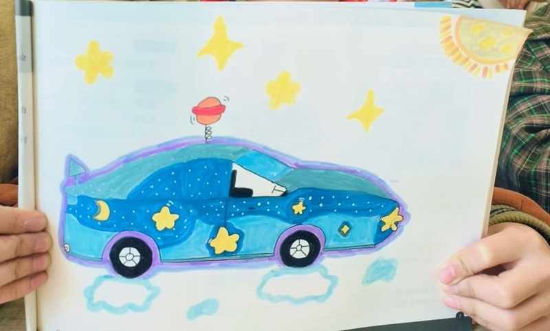 vẽ ô tô mơ ước đơn giản đẹp 36