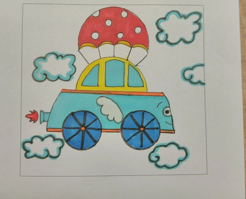 vẽ ô tô mơ ước đơn giản đẹp 4