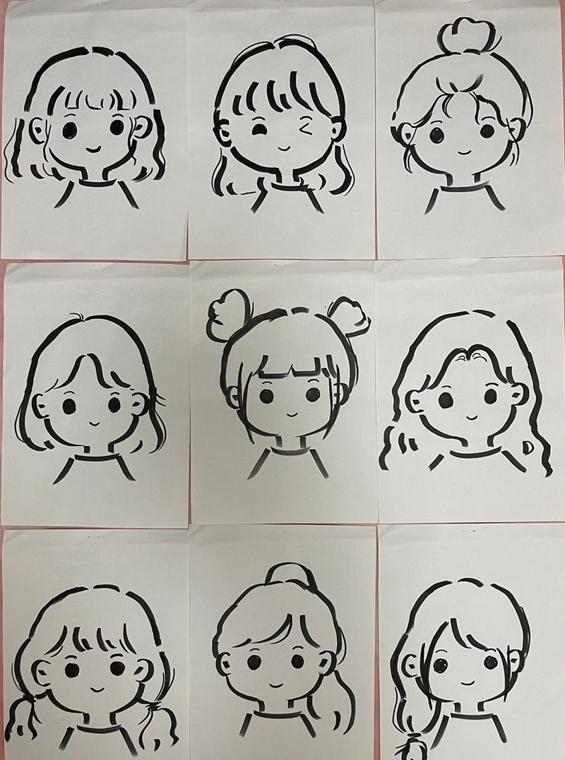 vẽ tóc chibi 37