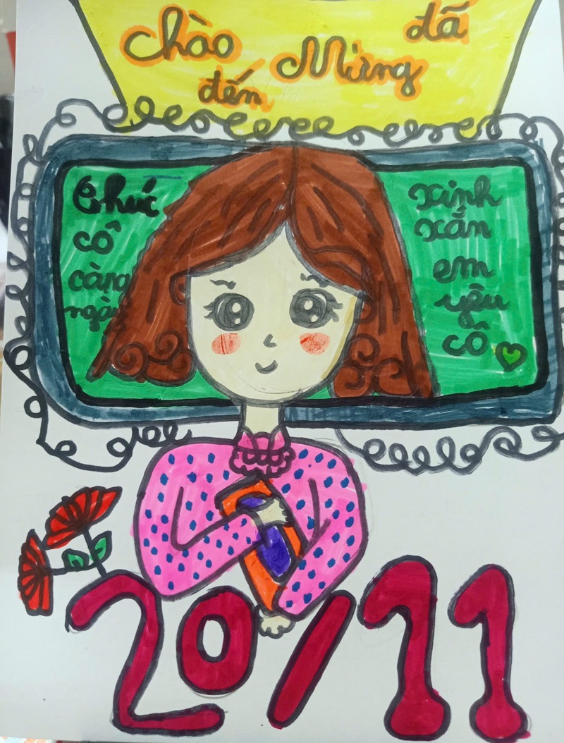 vẽ tranh 20 11 chibi 26