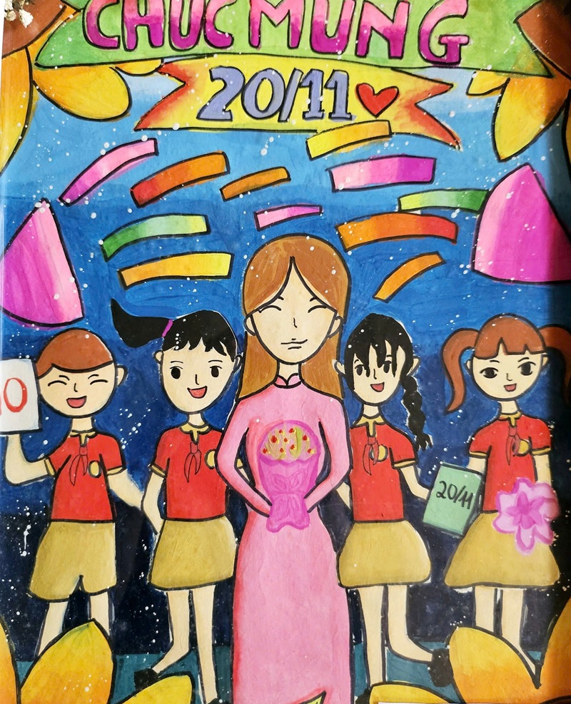 vẽ tranh 20 11 chibi 9