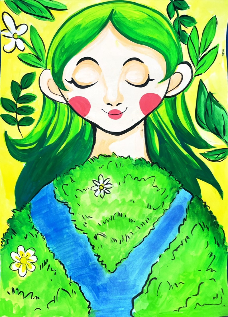 vẽ tranh bảo vệ môi trường bằng giấy a4 12