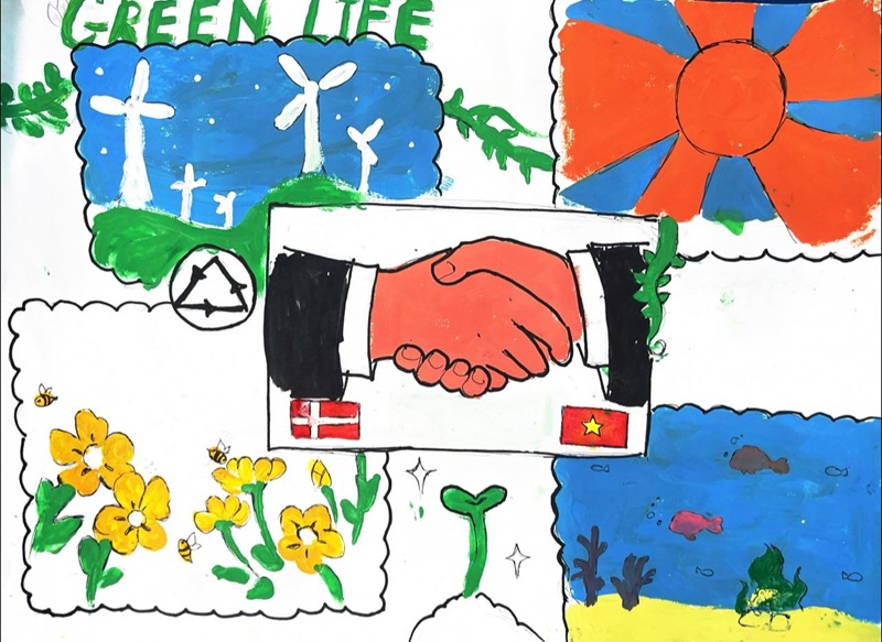 vẽ tranh bảo vệ môi trường bằng giấy a4 15