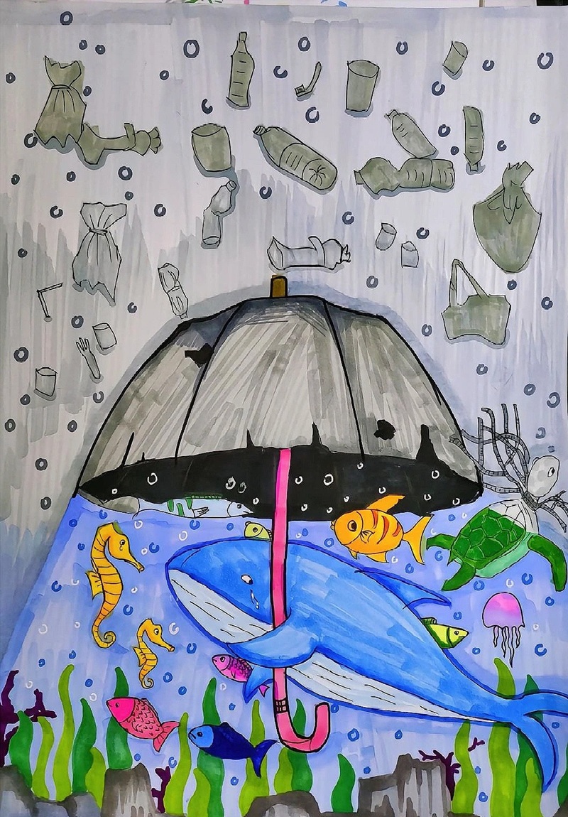 vẽ tranh bảo vệ môi trường bằng giấy a4 32