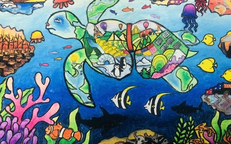 vẽ tranh bảo vệ môi trường biển 12