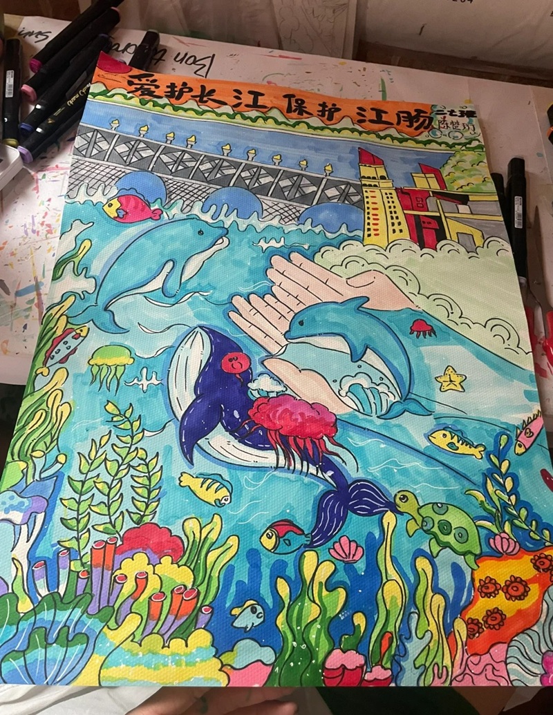 vẽ tranh bảo vệ môi trường biển 13