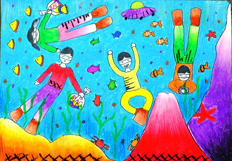 vẽ tranh bảo vệ môi trường biển 2