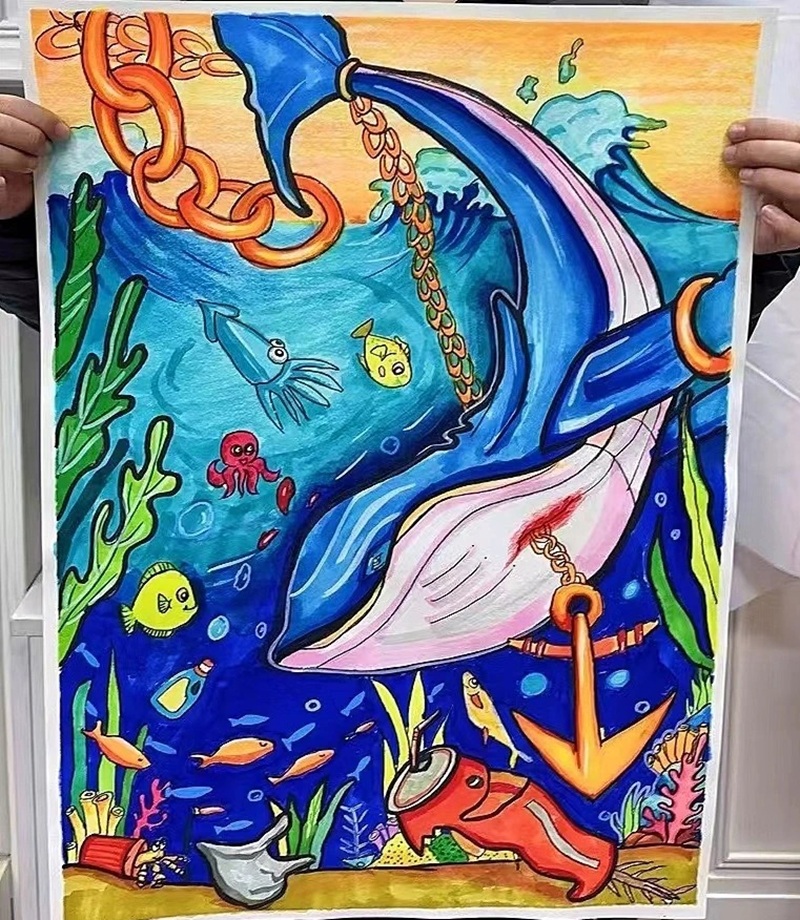 vẽ tranh bảo vệ môi trường biển 20