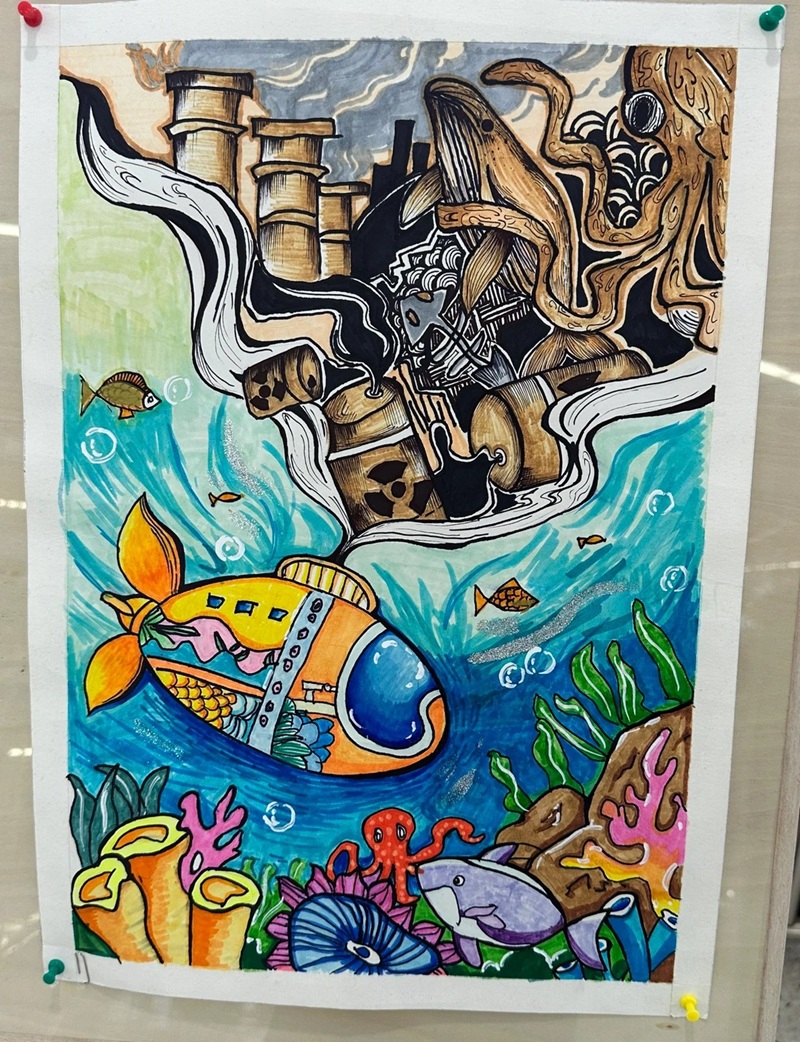 vẽ tranh bảo vệ môi trường biển 24