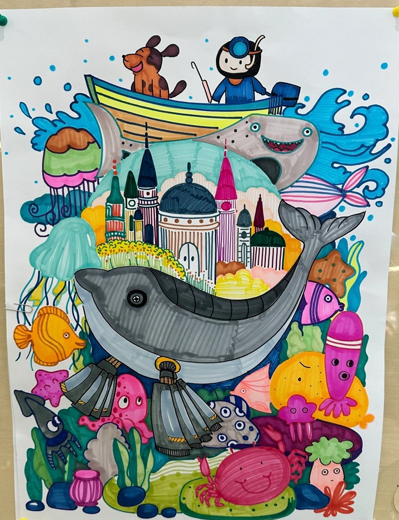 vẽ tranh bảo vệ môi trường biển 26