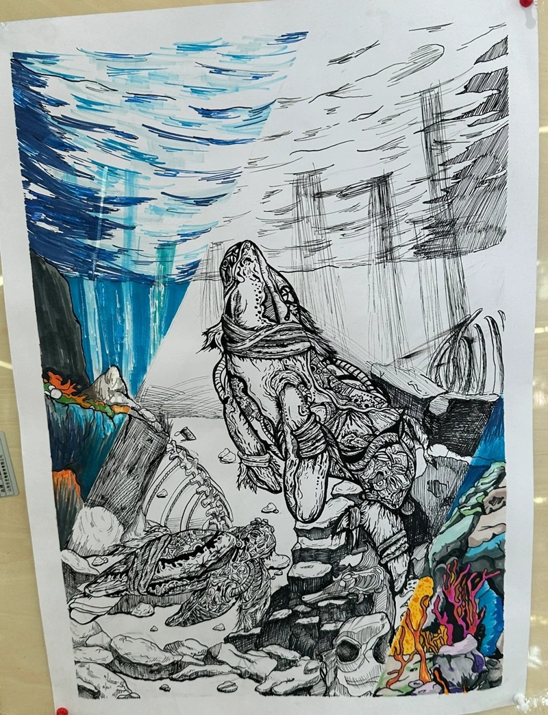 vẽ tranh bảo vệ môi trường biển 29