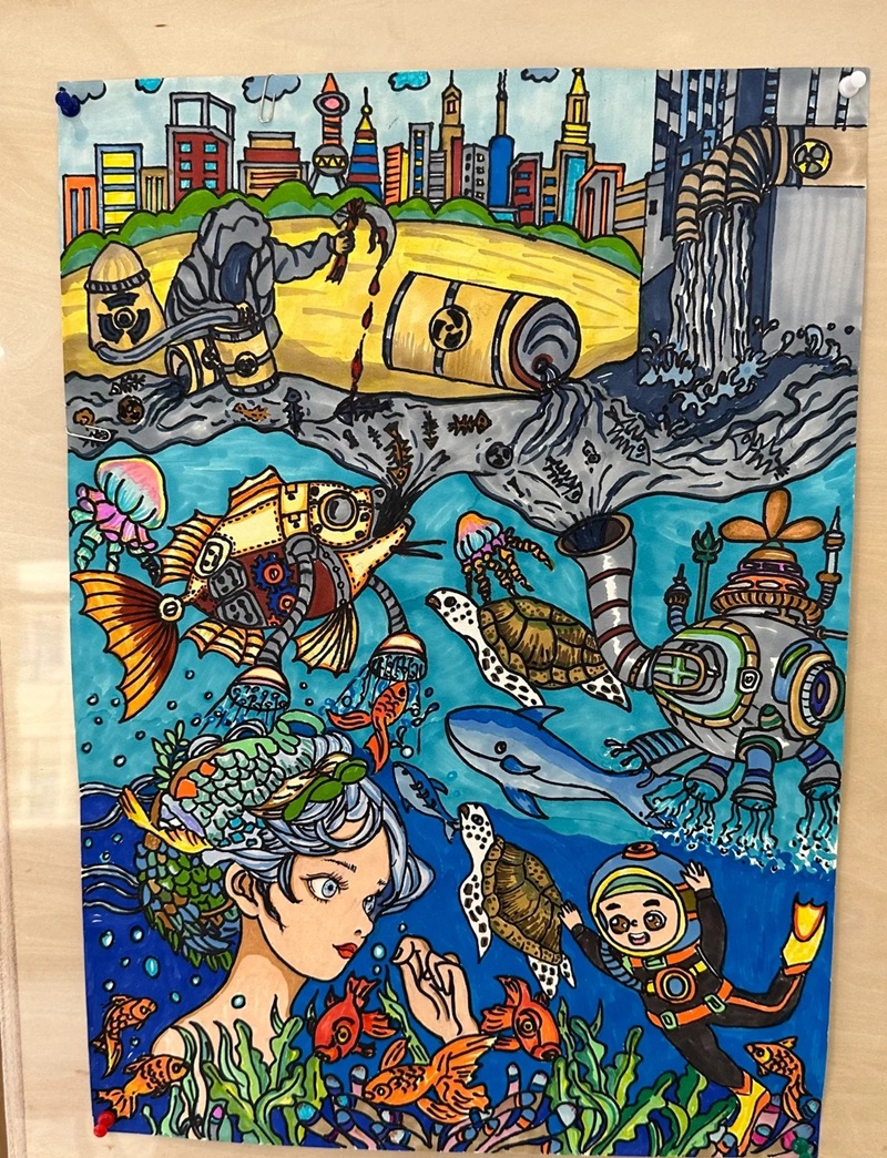 vẽ tranh bảo vệ môi trường biển 30