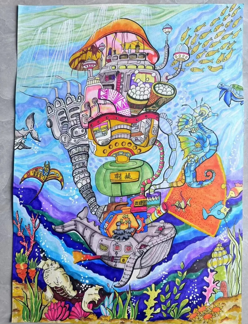 vẽ tranh bảo vệ môi trường biển 36