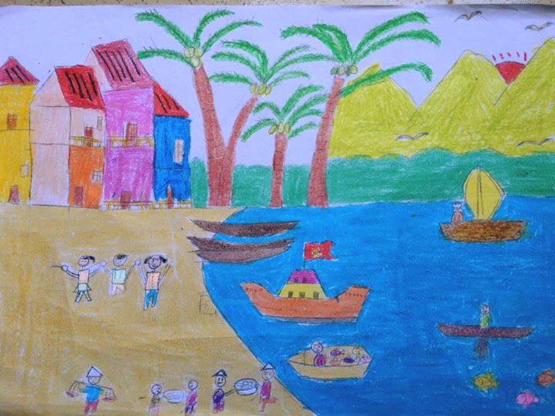 vẽ tranh bảo vệ môi trường biển 4