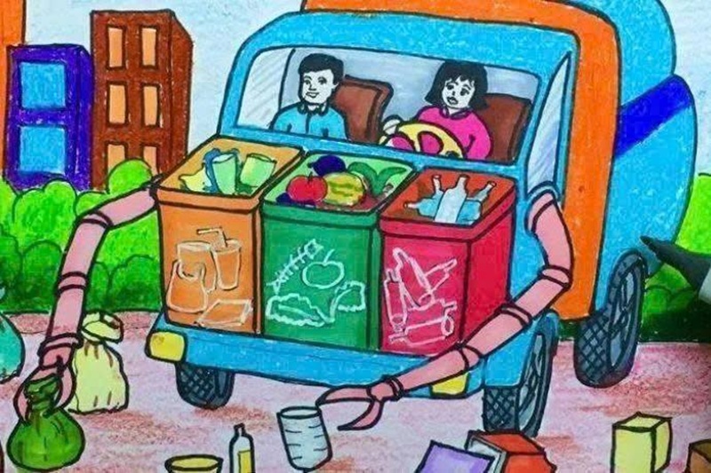 vẽ tranh bảo vệ môi trường xanh sạch đẹp 20