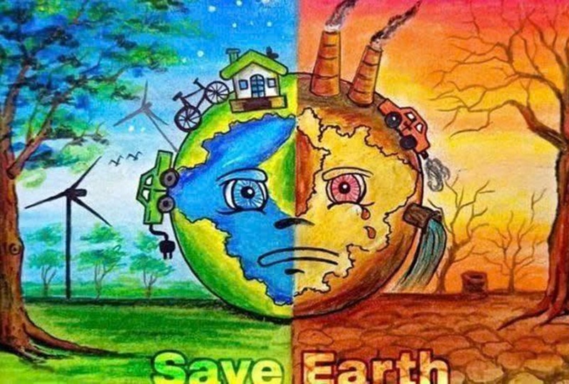 vẽ tranh bảo vệ môi trường xanh sạch đẹp 24