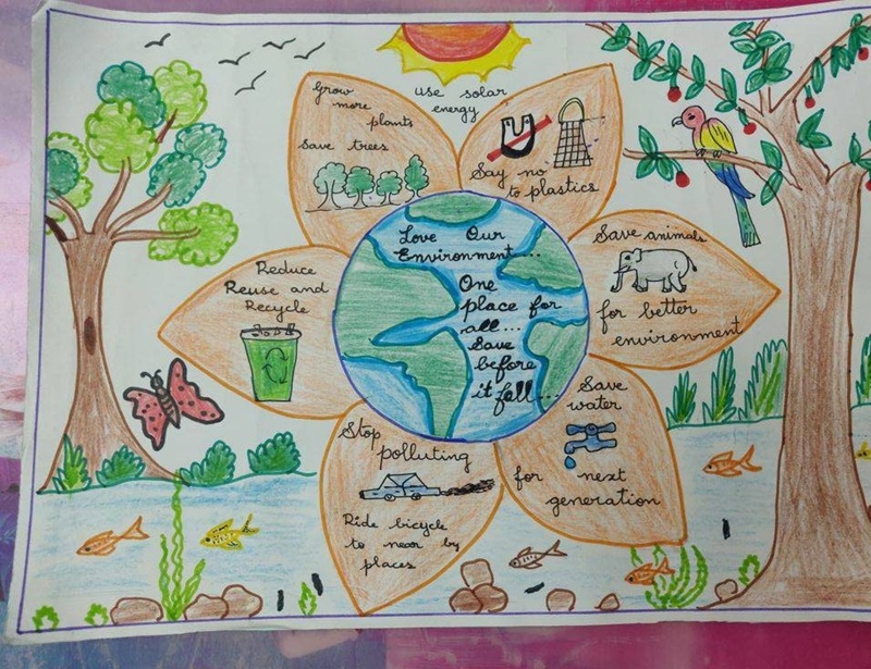 vẽ tranh bảo vệ môi trường xanh sạch đẹp 38