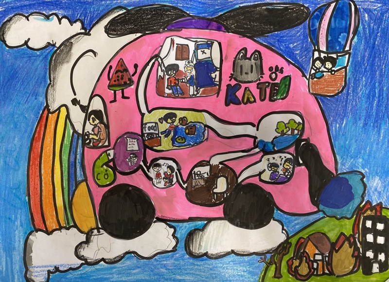 vẽ tranh chiếc ô tô mơ ước 21