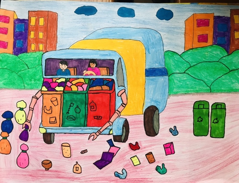 vẽ tranh chiếc ô tô mơ ước 27