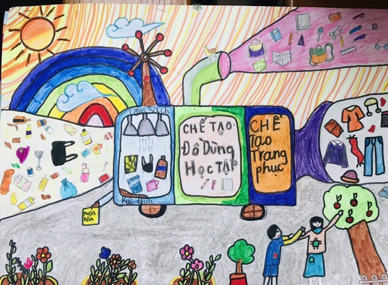 vẽ tranh chiếc ô tô mơ ước 28