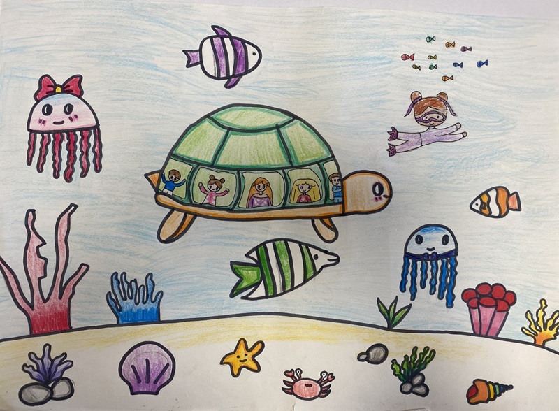 vẽ tranh chiếc ô tô mơ ước 7