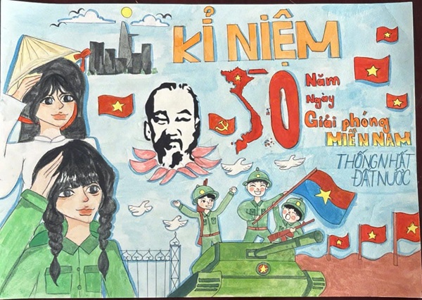 vẽ tranh chủ đề em yêu tổ quốc việt nam 16