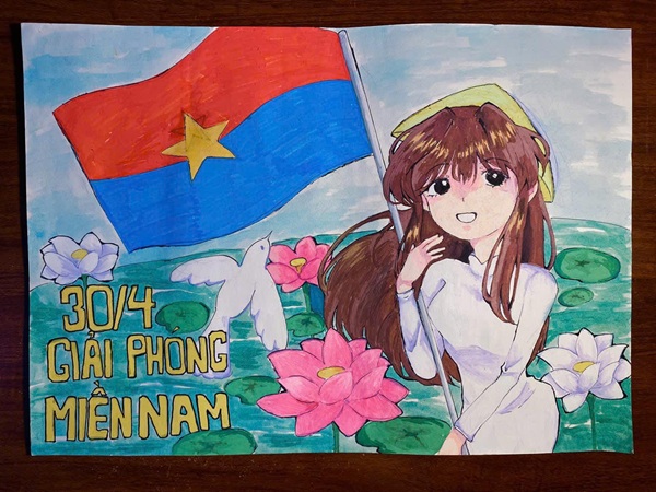 vẽ tranh chủ đề em yêu tổ quốc việt nam 18