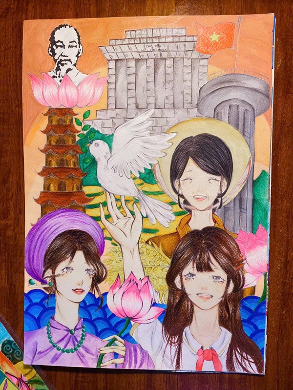 vẽ tranh chủ đề em yêu tổ quốc việt nam 27