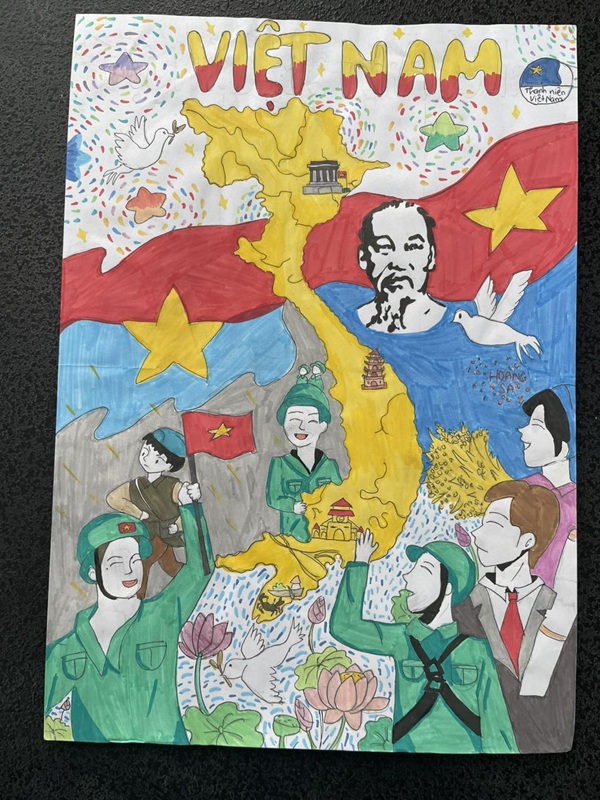vẽ tranh chủ đề em yêu tổ quốc việt nam 34