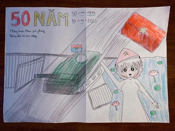 vẽ tranh chủ đề em yêu tổ quốc việt nam 7