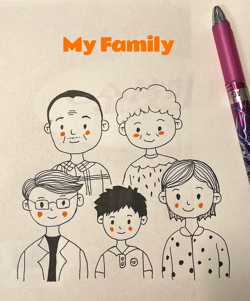 vẽ tranh gia đình lớp 6 10