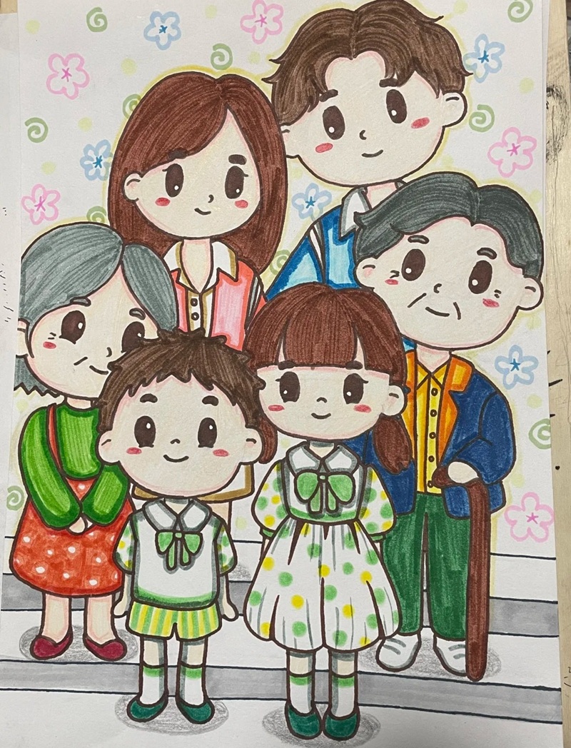 vẽ tranh gia đình lớp 6 14