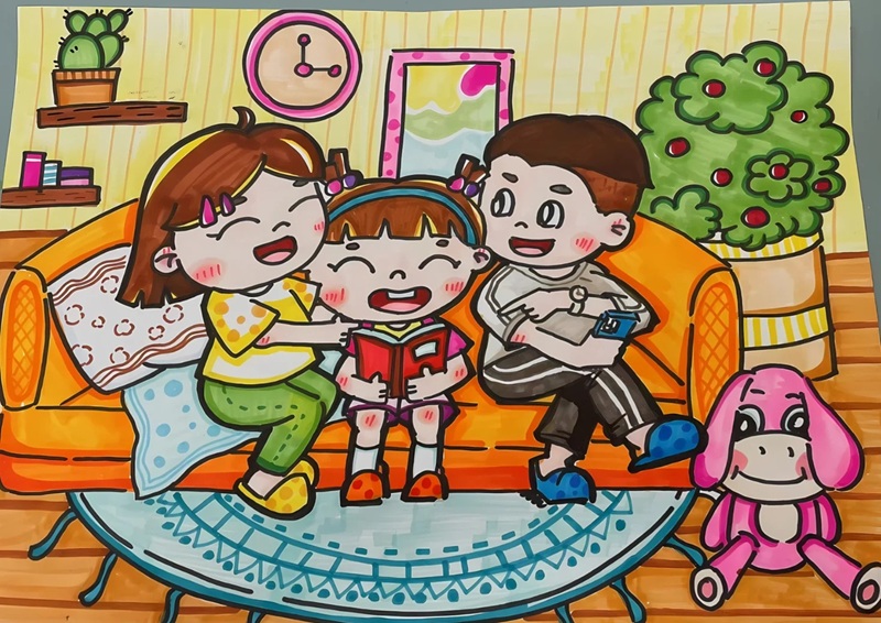 vẽ tranh gia đình lớp 6 21