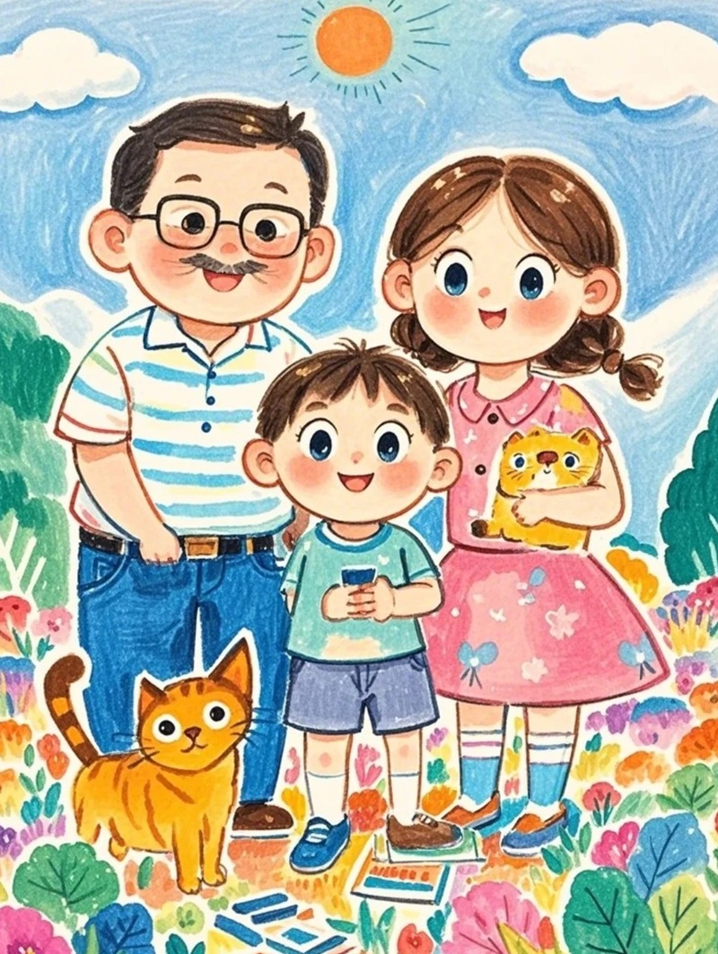 vẽ tranh gia đình lớp 6 8