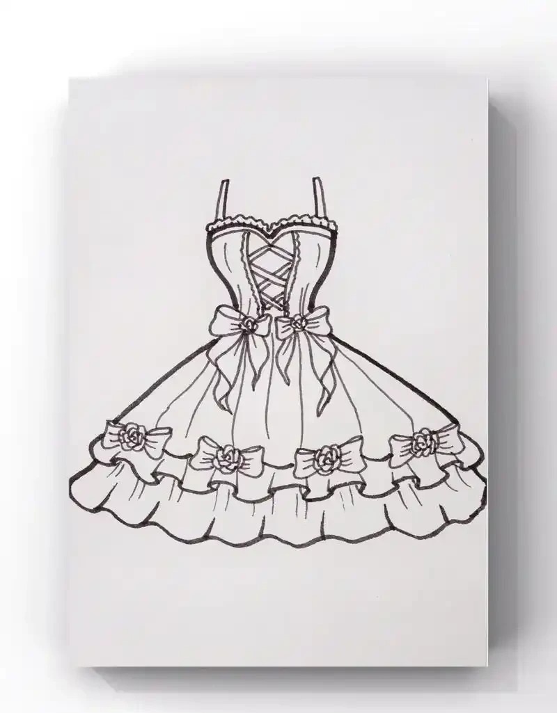 vẽ váy công chúa 1