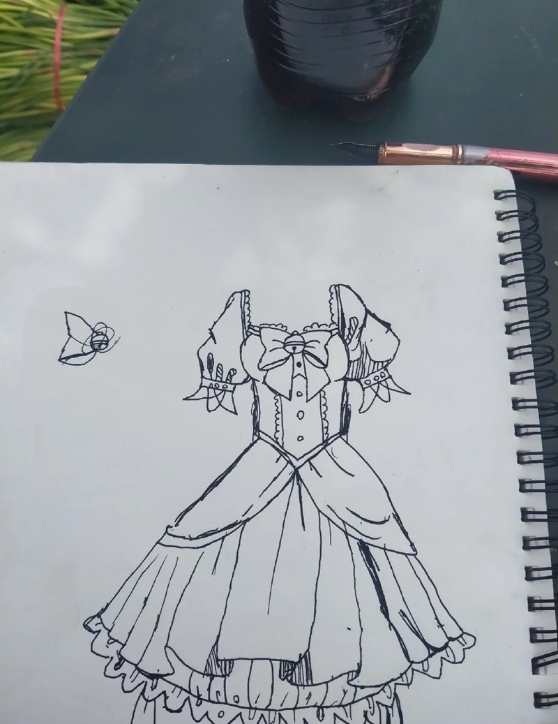 vẽ váy công chúa 13