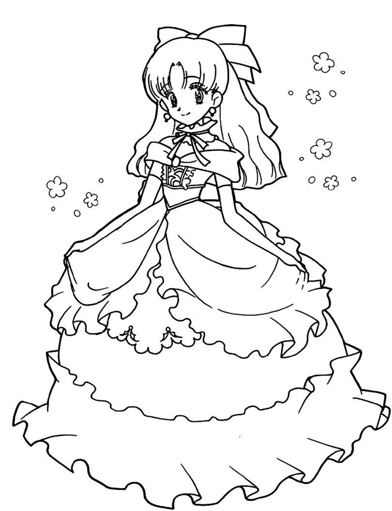 vẽ váy công chúa 14