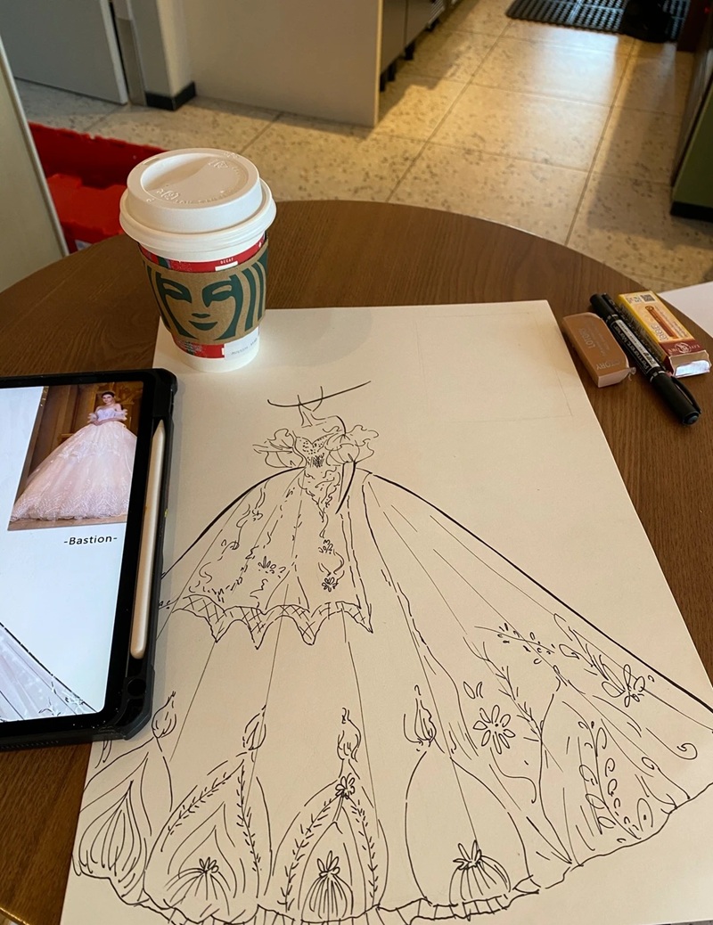 vẽ váy công chúa 15