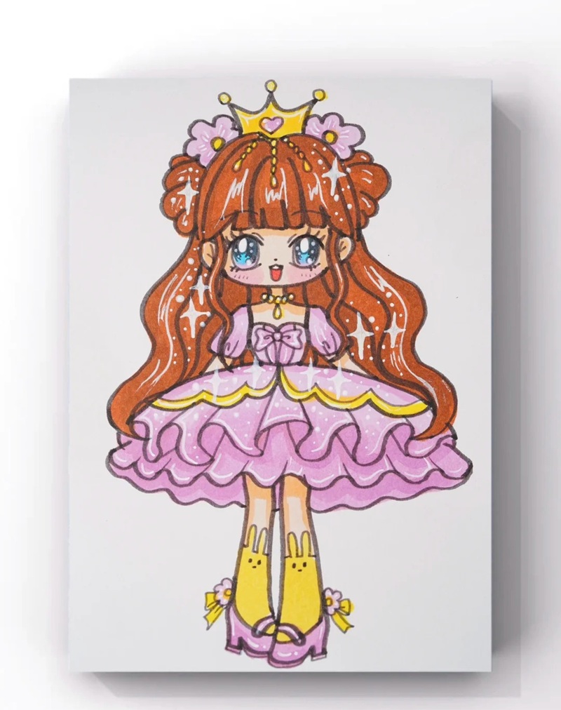 vẽ váy công chúa 25