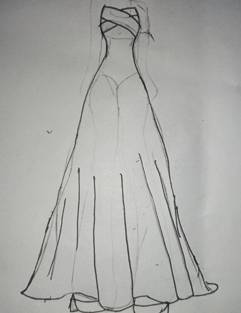 vẽ váy công chúa 27