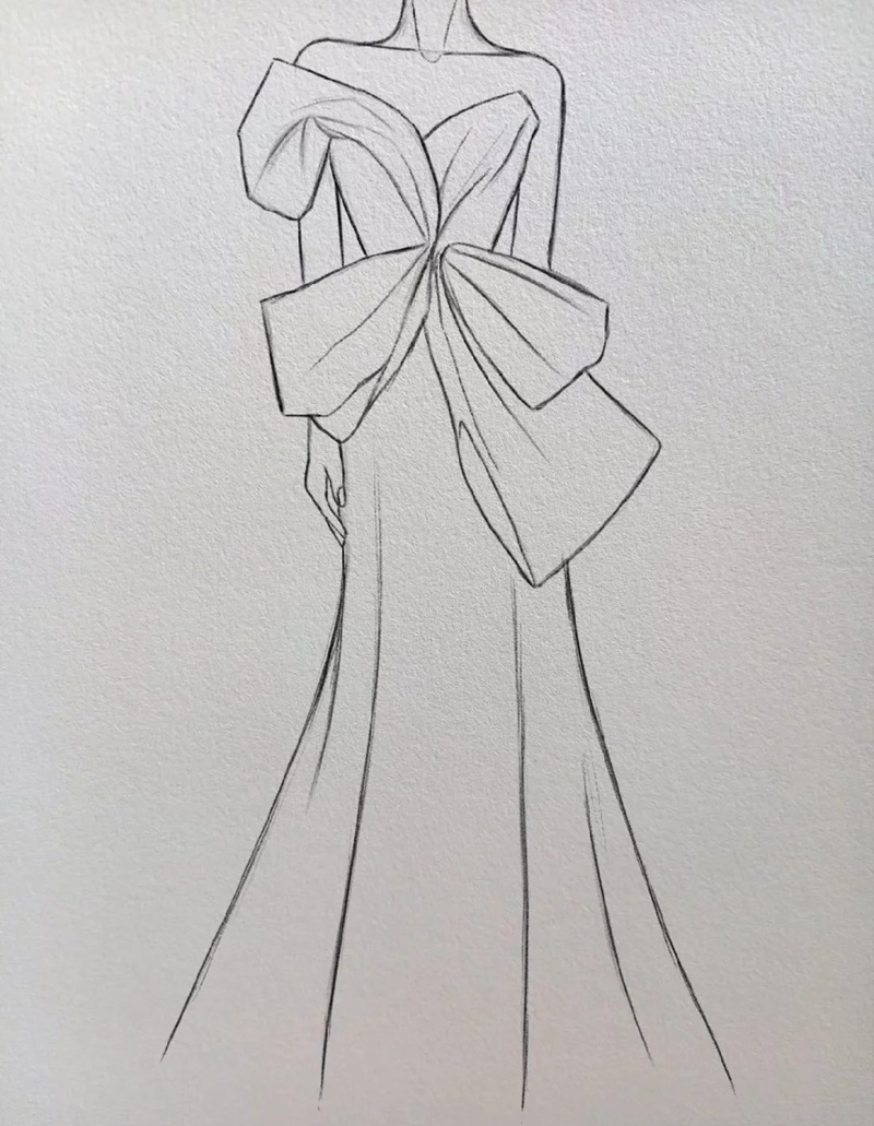 vẽ váy công chúa 3