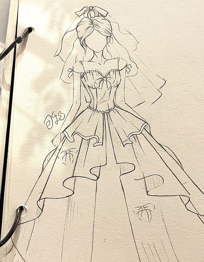 vẽ váy công chúa 32