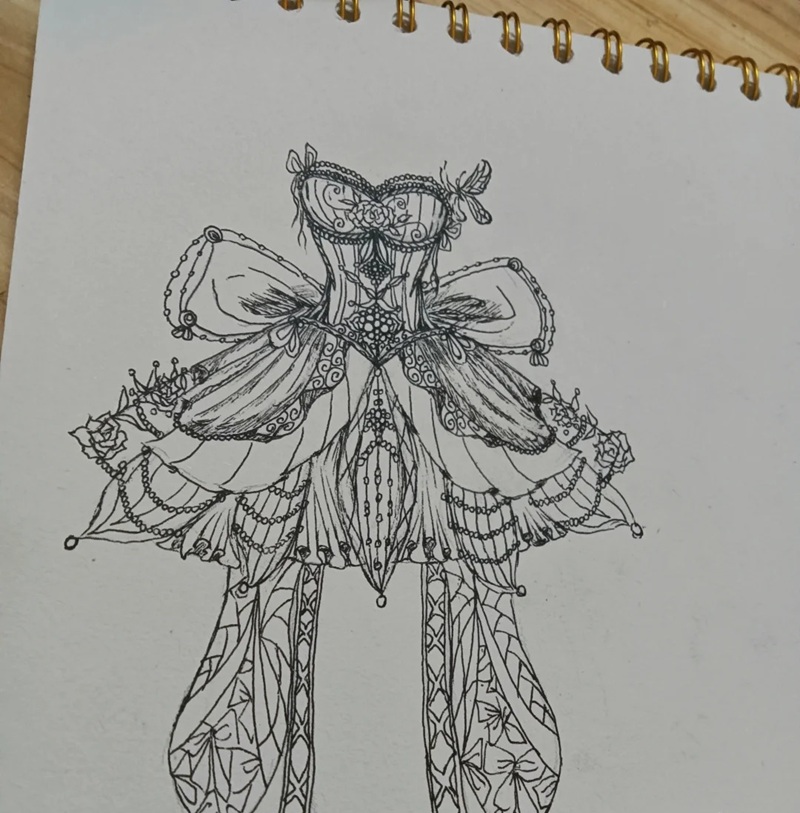 vẽ váy công chúa 33