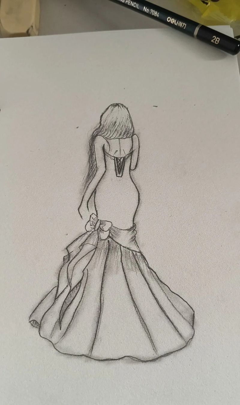 vẽ váy công chúa 37