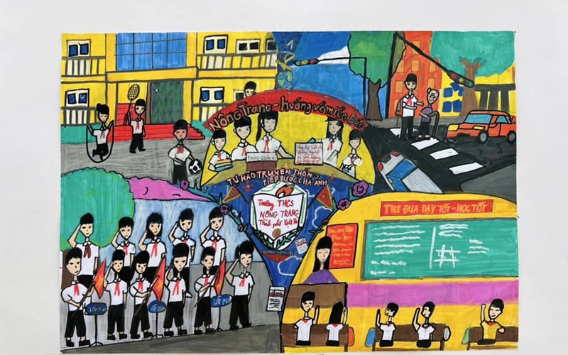 tranh vẽ cô giáo 21